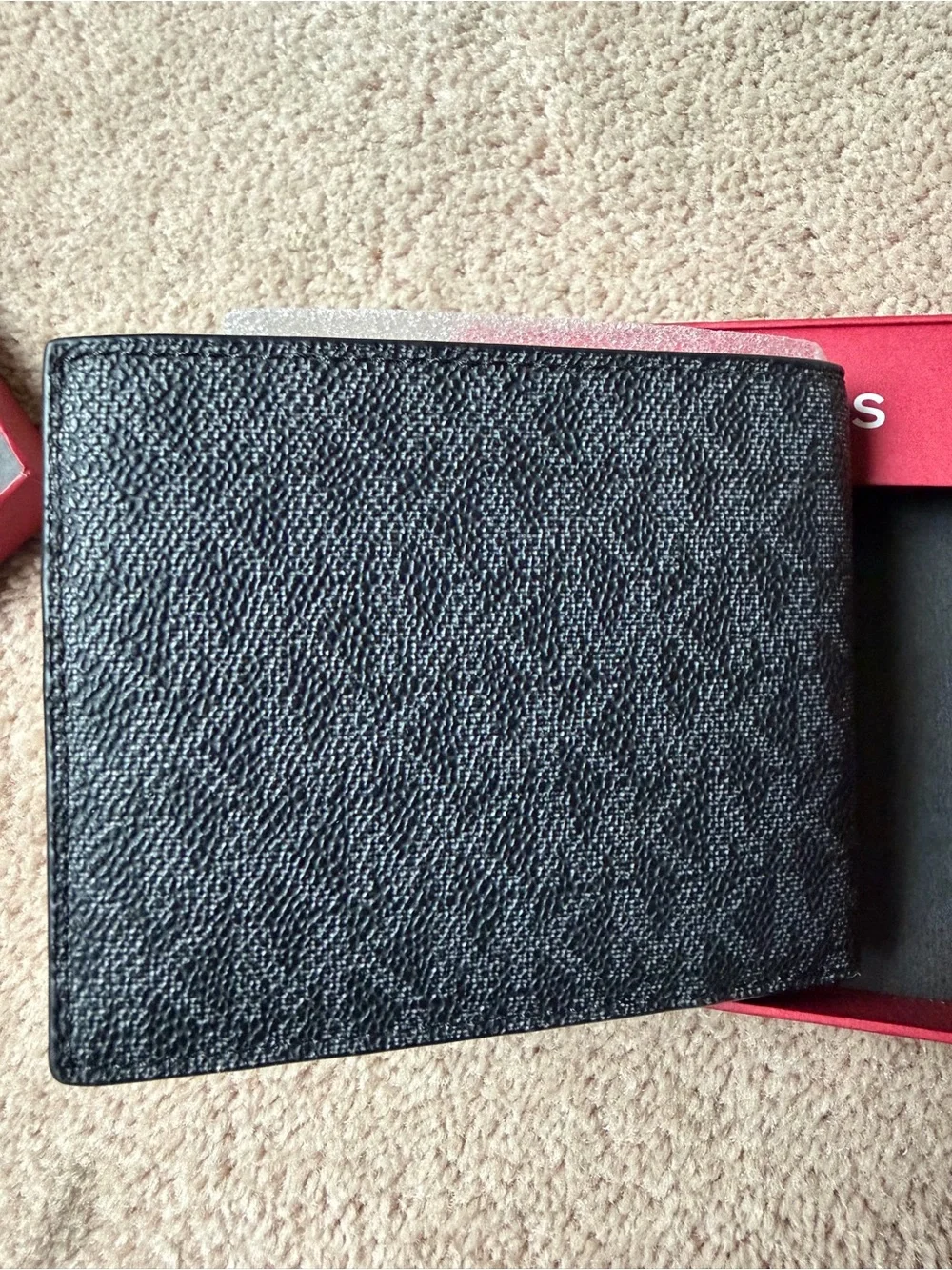 Michael Kors Black Men's Bi-Fold Card & Key Wallet